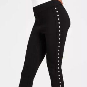 Women's Side-Studded Leggings - Size L